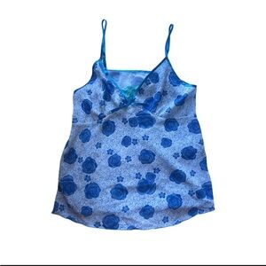 Floral Blue Camisole Top